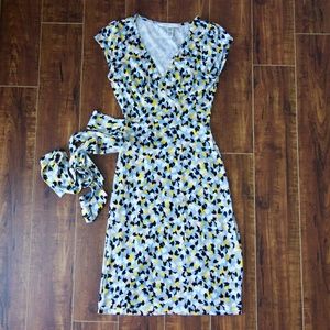 Diane von Furstenberg Silk Wrap Dress Floral Sz 0
